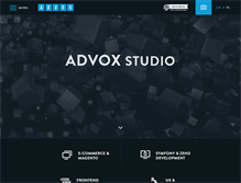 Tablet Screenshot of advoxstudio.com
